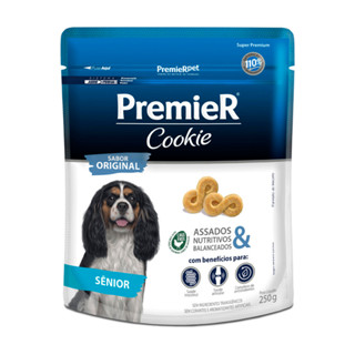 Biscoito Premier Cookie Para Cães Sênior Original 250g em Oferta na Shopee