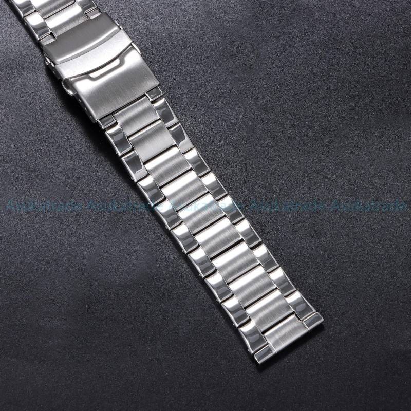 Pulseira De Relógio De Aço Inoxidável Com Extremidade Curva 22 Mm De Plana De Metal Substituição Universal Para SEIKO Di — imagem 2 de 2