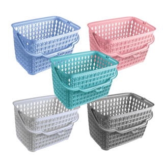 Cesto com Alça Multiuso Prendedores de Roupas Plástico Reforçado com Trama em Oferta na Shopee