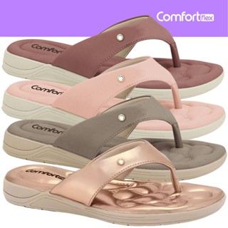 Chinelo Feminino Comfortflex Rasteira Ponto Dourado Conforto 2480404 em Oferta na Shopee