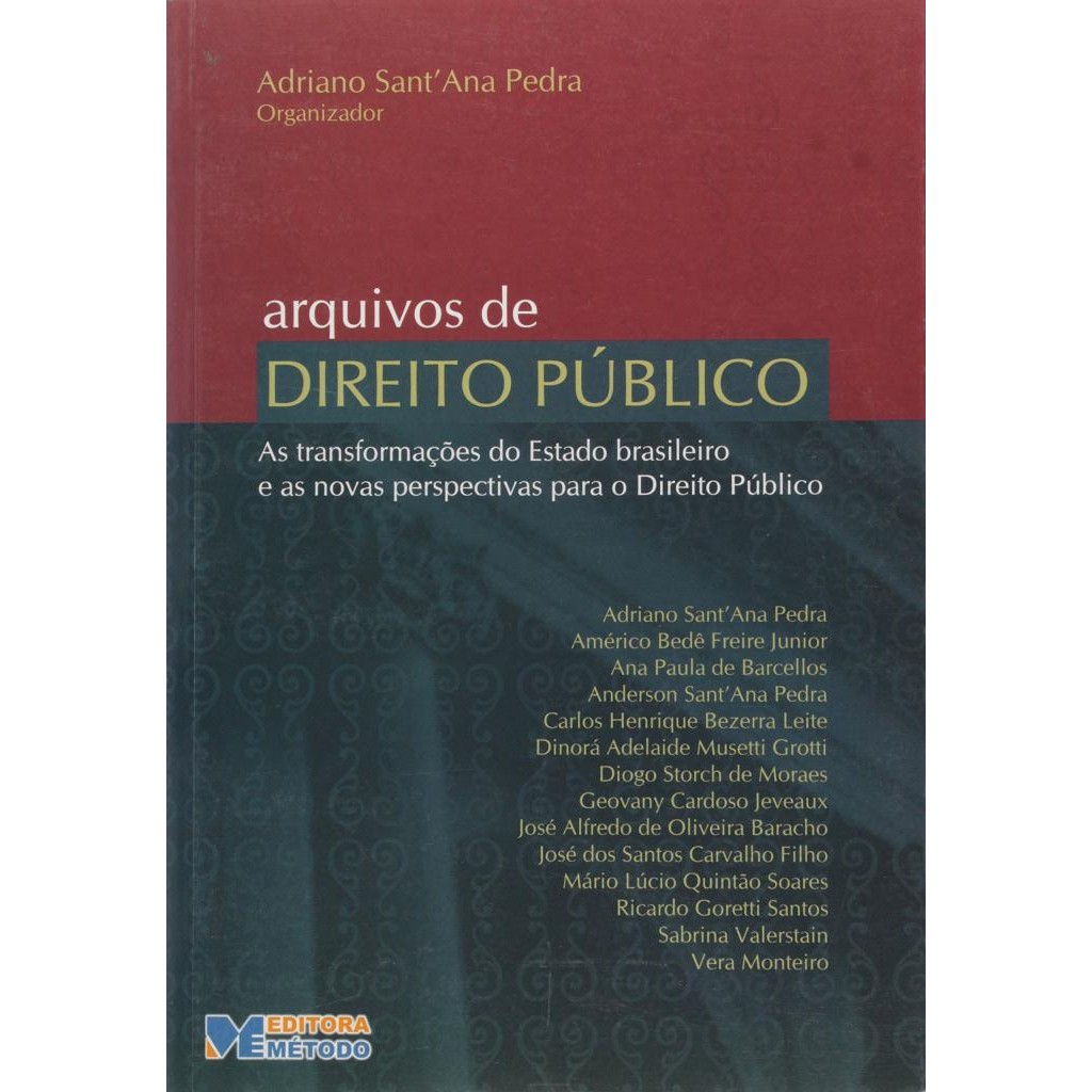 Livro: Arquivos de Direito Público Autor: Adriano Sant'Ana Pedra (Novo, Lacrado)