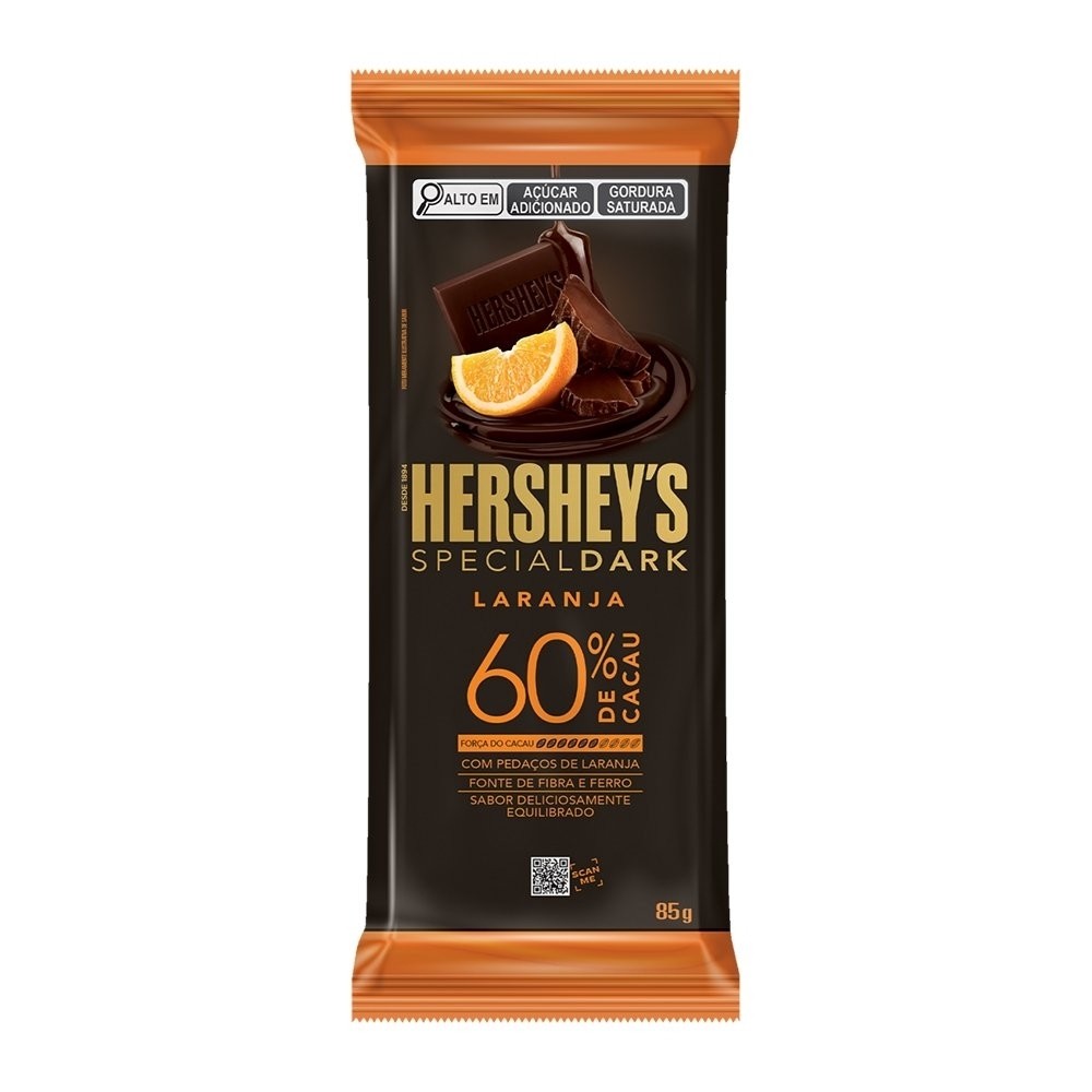 Chocolate Hershey's Special Dark Laranja 85g - Embalagem com 17 Unidades - Food & Beverages