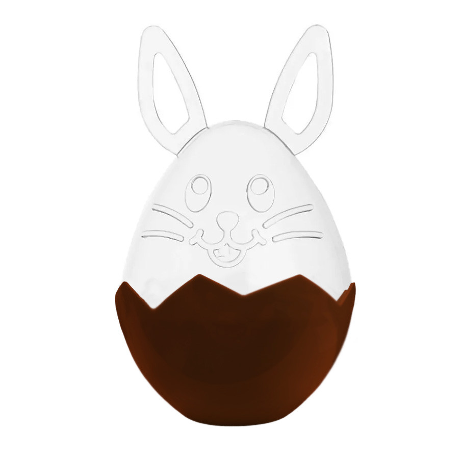 Cesta de Páscoa Ovo com Tampa - Marrom - 1 unidade - Rizzo em Oferta na Shopee