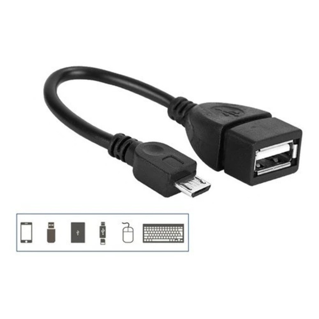 Cabo OTG Tipo C para USB Fêmea Adaptador USB-C Celular Tablet Pendrive Mouse Teclado