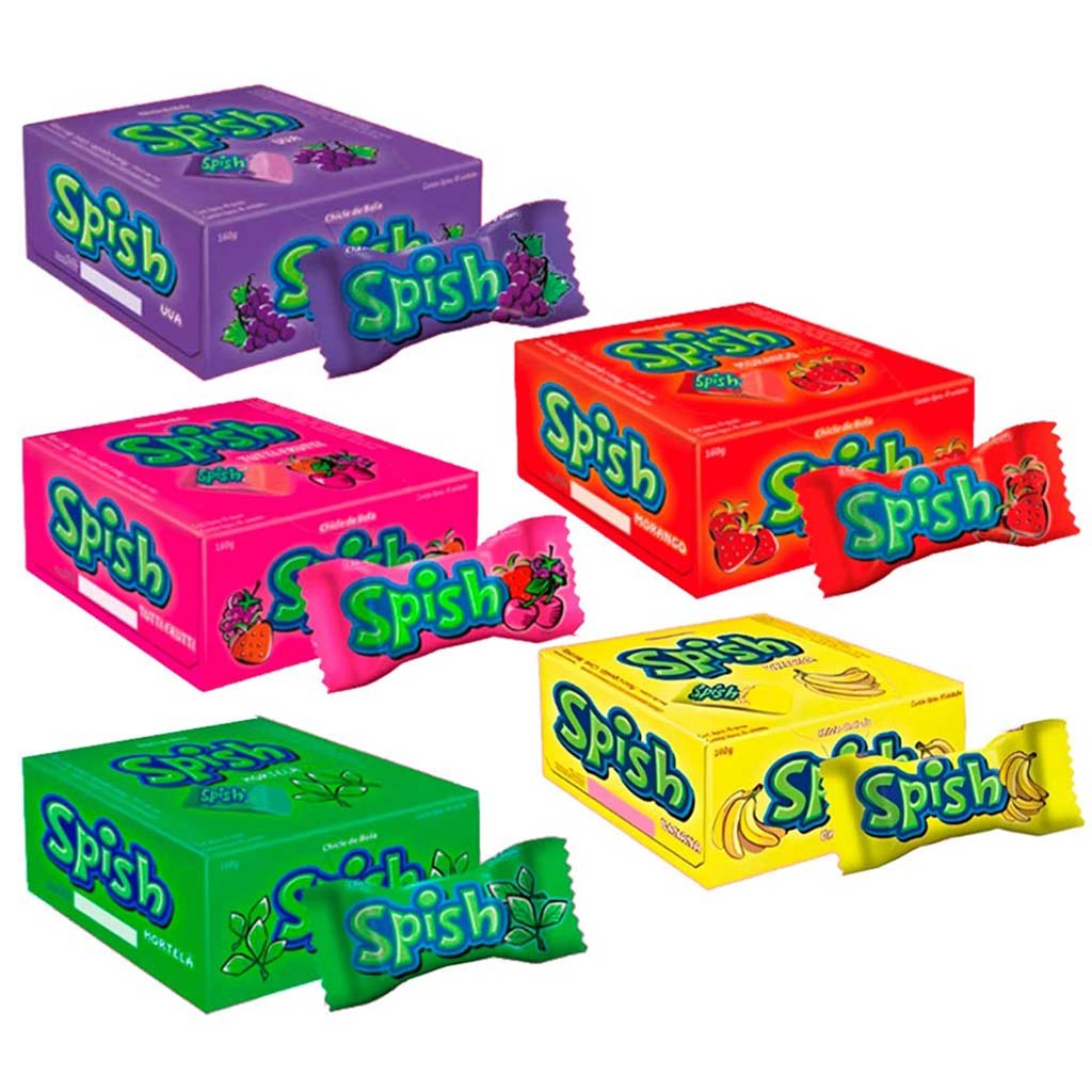 Chiclete Spish ESCOLHA O SABOR - Sukest