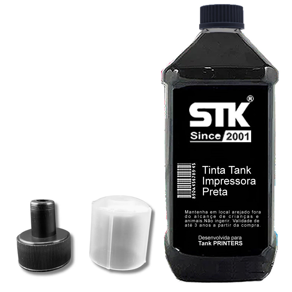 1l Tinta STK Black Compatível Impressora Epson L3150 L3250 L3210 L1250 L3110