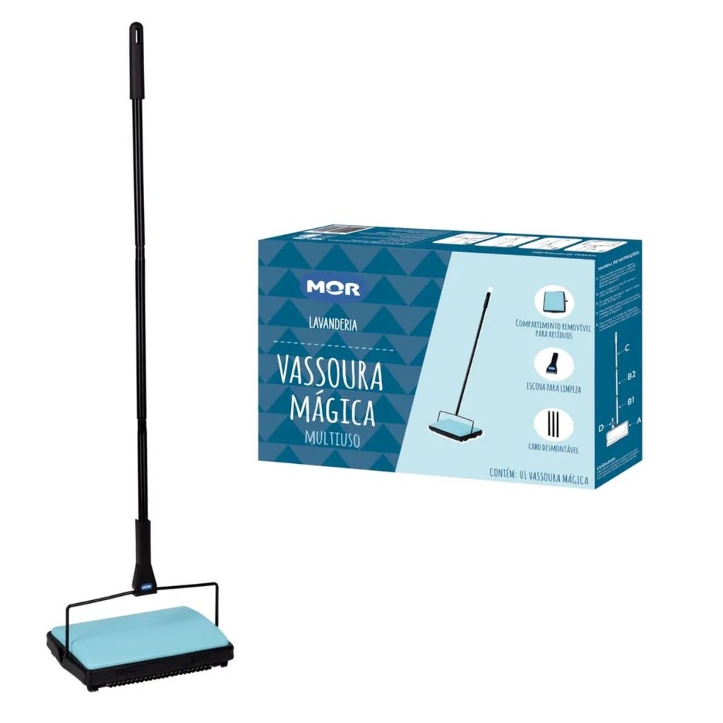 Vassoura Mágica Multiuso 8953 - Mor em Oferta na Shopee