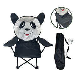 Cadeira Camping Praia Infantil C/ Bolsa Transporte Bichinhos Panda
