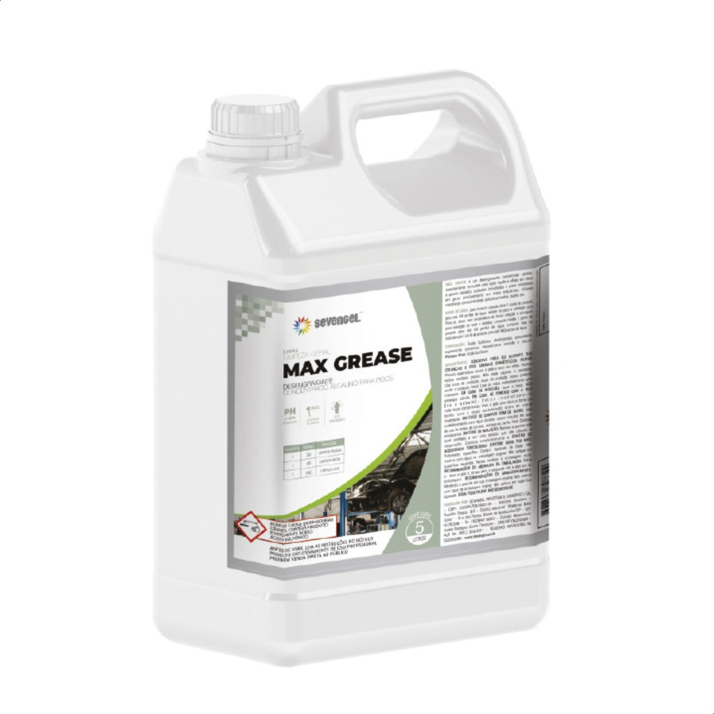 Desengraxante Max Grease 5 Litros Sevengel