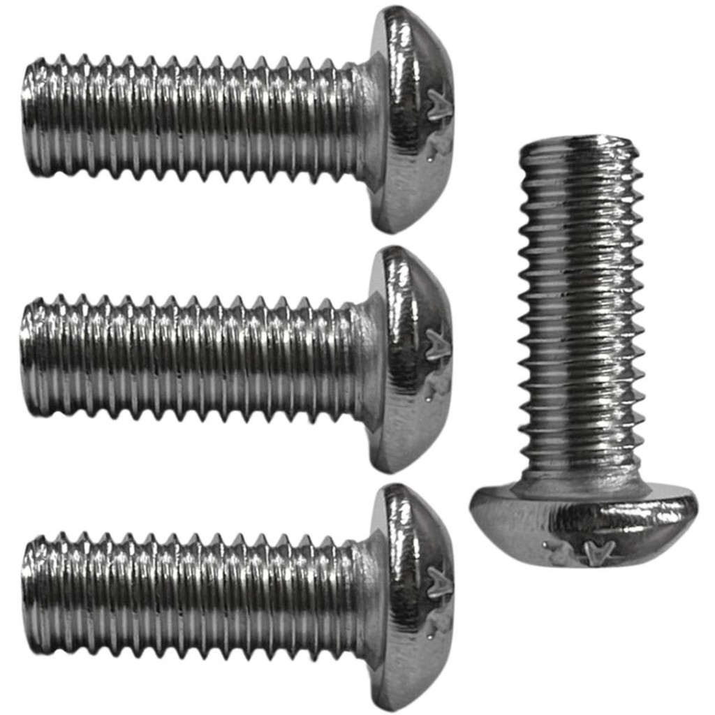 Parafuso Protetor Escape Escapamento Ponteira Nmax160 Neo125 Fazer150 Factor 125 150 Xtz150 Fz25 Aço Inox M6X16 4 Peças