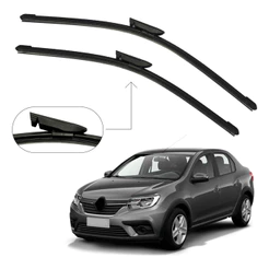 Par Palheta Limpador Parabrisa Renault Logan 2014 15 À 2021 Paleta Limpador Para-brisa Logan