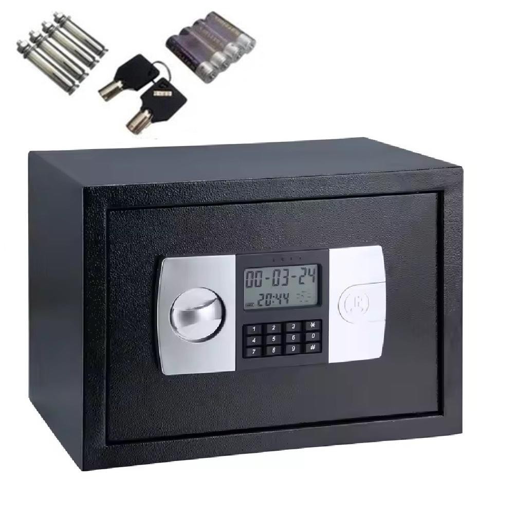 COFRE ELETRONICO DIGITAL GRANDE SENHA CHAVE PORTA DOCUMENTOS ARMAS DISPLAY LCD COM SUPORTE DE PAREDE