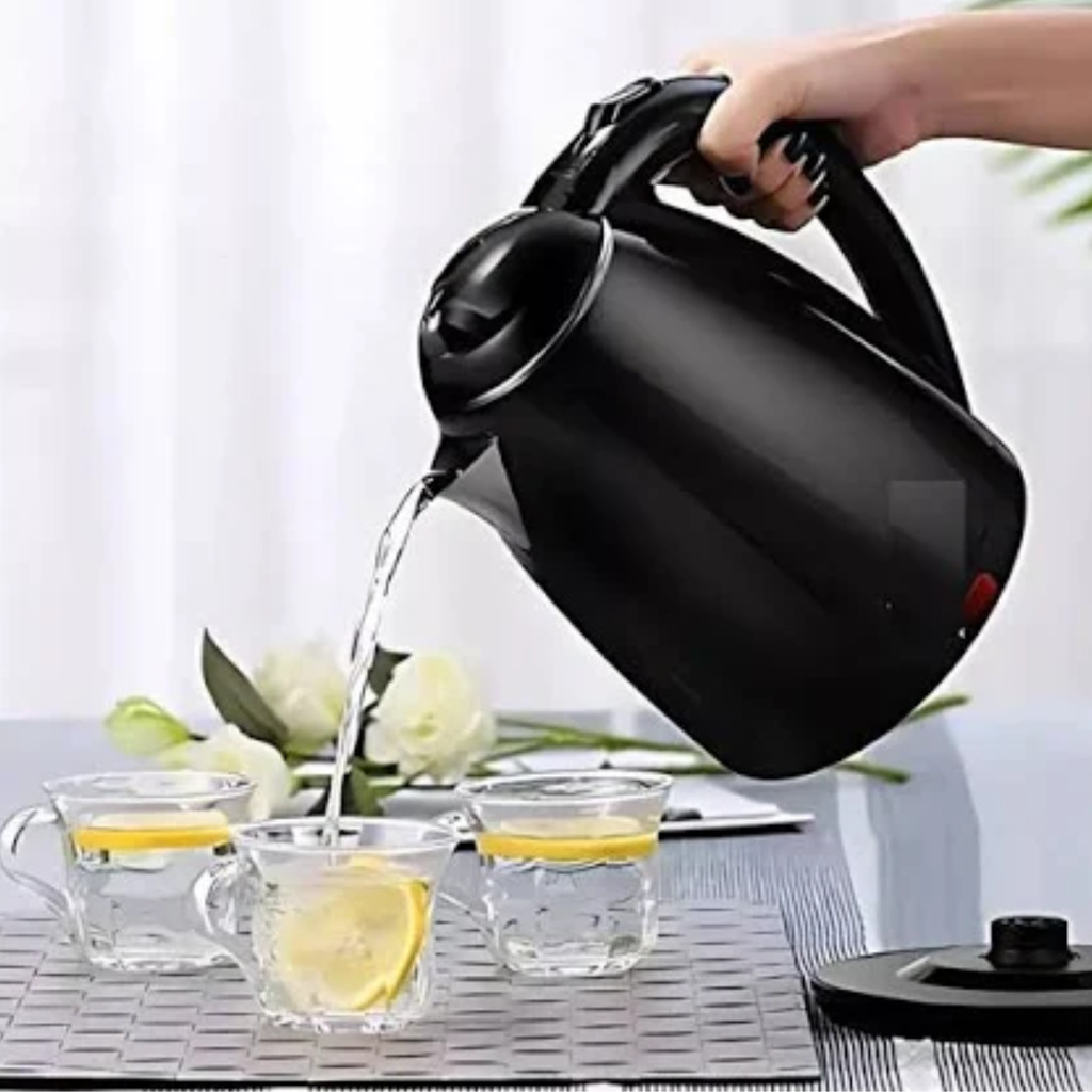 Chaleira Elétrica Jarra 1.8L Café Chá Inox 110v Preto Matte em Oferta na Shopee