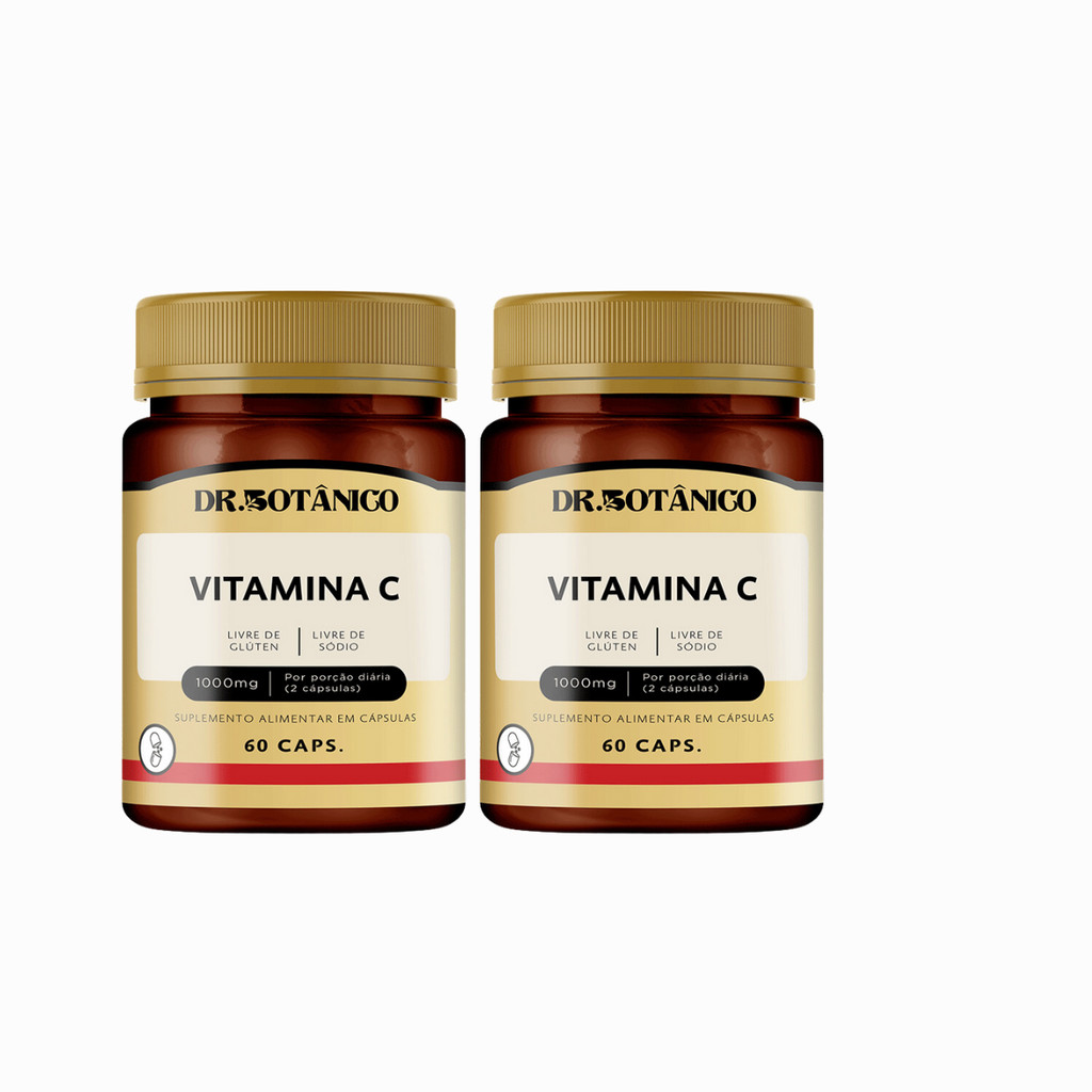 KIT 2 VITAMINA C 1000MG 60CAPS - DR. BOTÂNICO