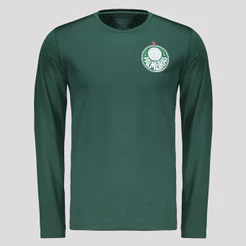 Camisa Palmeiras Brave II UV Manga Longa Infantil Verde
