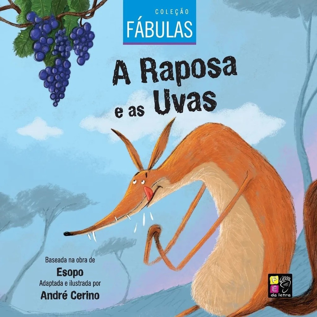 A Raposa e as Uvas | Fábulas Infantis | Livro Ilustrado em Oferta na Shopee