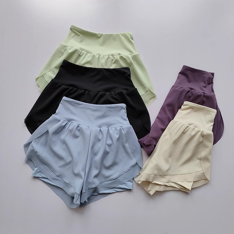 Shorts Esportivos Femininos De Verão , Malha 2 Em 1 , Secagem Rápida , Yoga , Respirável ,...