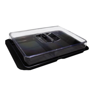 Pote Porta Frios Presunto Queijo Acrílico Hermética Preto em Oferta na Shopee