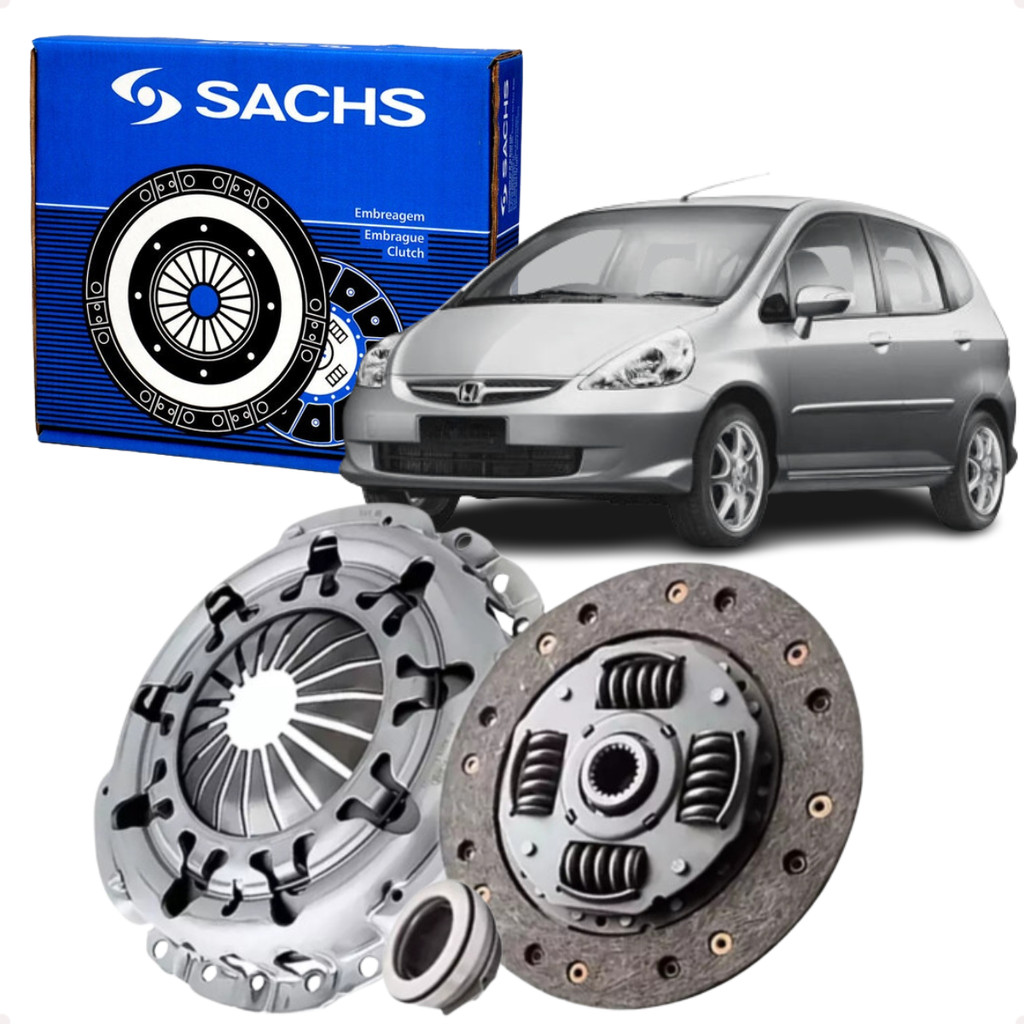 Kit Embreagem Honda Fit 1.4 8v 16v 2003 2004 2005 2006 2007 2008 Completo Disco Platô Rolamento