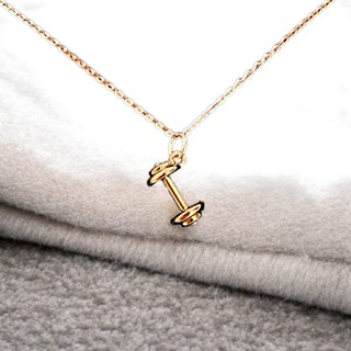 Corrente de Aço Inoxidável 316L e Pingente de Halter em Zamac Banhadas a Ouro 18K em Oferta na Shopee