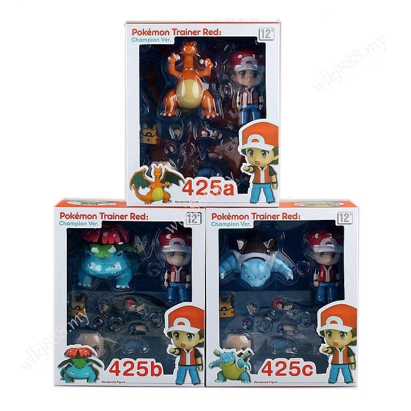 Nendoroid Pokémon 20o Aniversário Edição 425 ABC 612 Anime Action Figure Modelo Bonecos P548