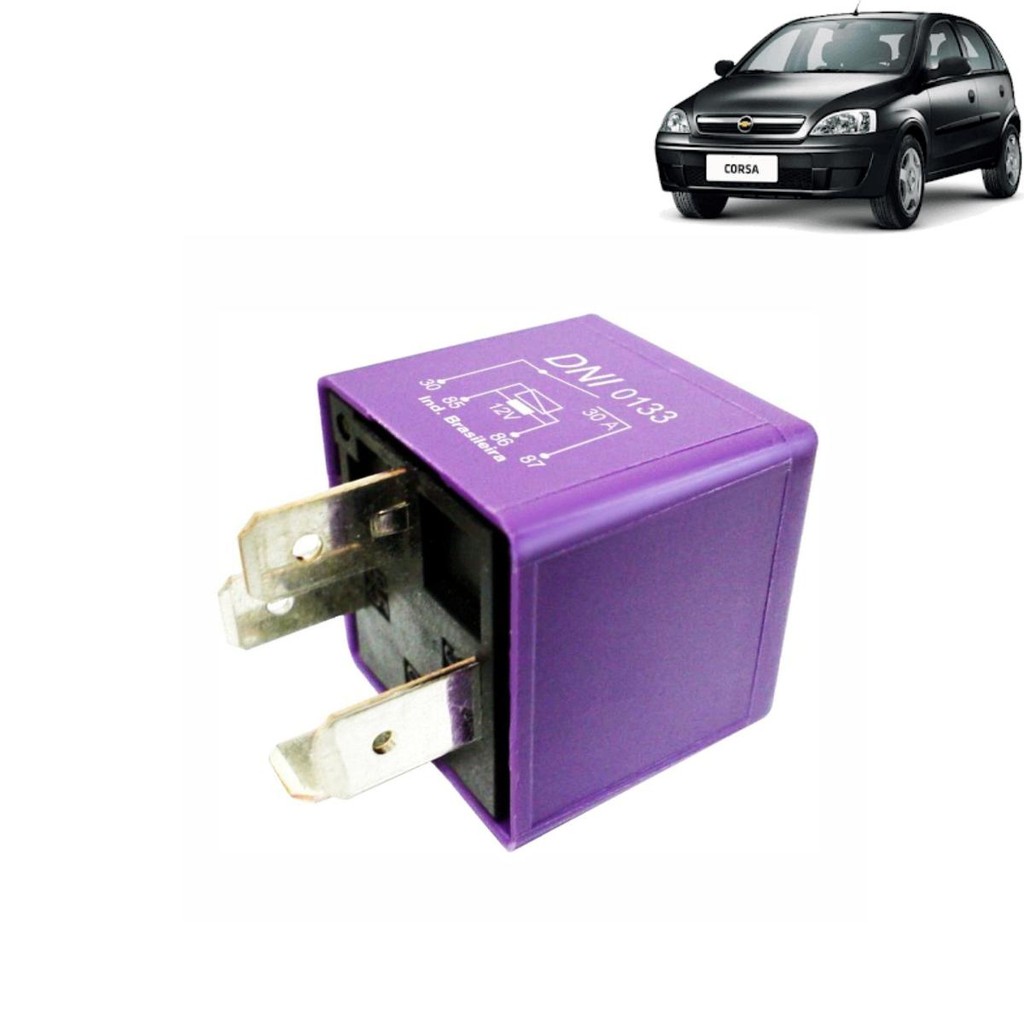Relé da Bomba Elétrica de Combustível 12V - 30A  - DNI 0133 - Spare Parts and Accessories for Vehicles