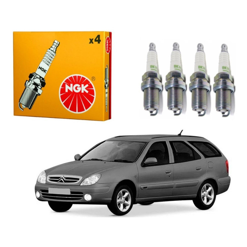 Jogo Velas Ngk Xsara Break 1.8 16v 1998 A 2000 - Spare Parts and Accessories for Vehicles