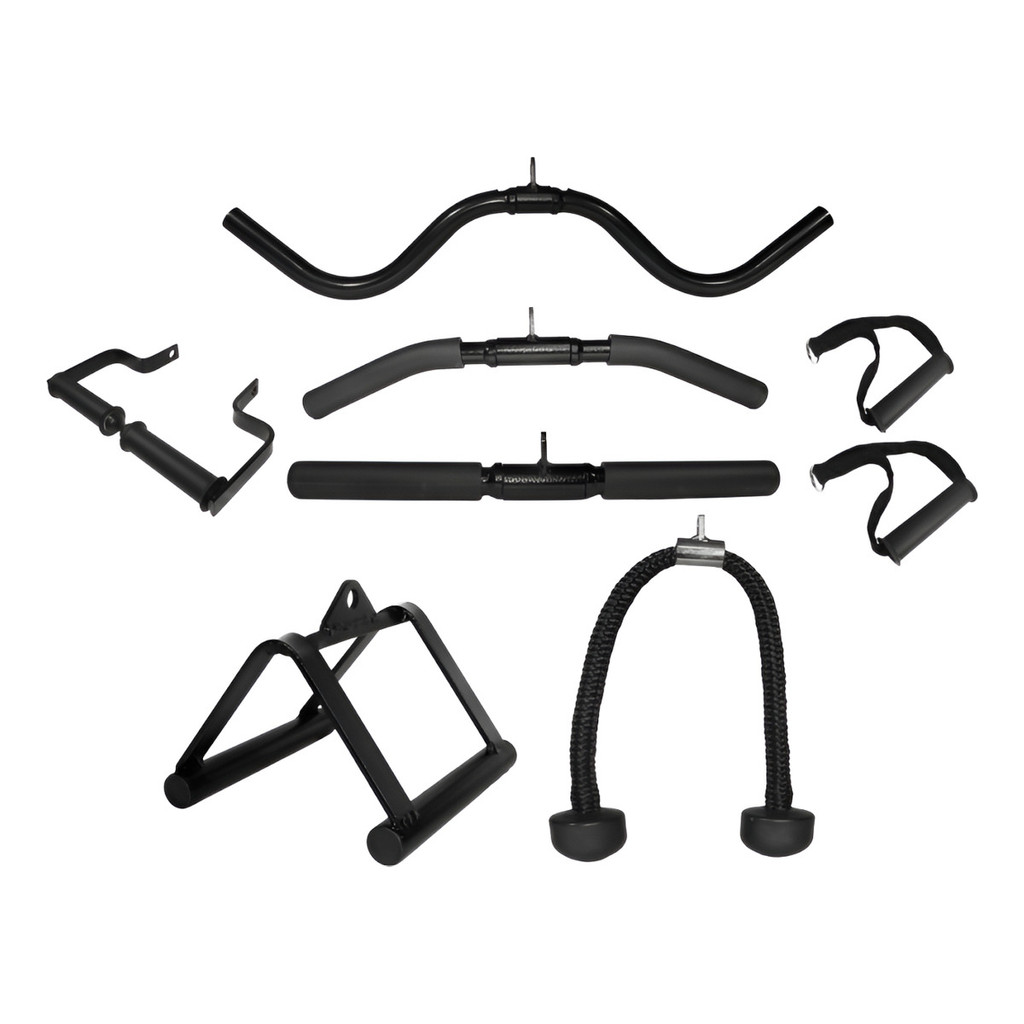 Kit Barras W Curvo Reto Puxador Triangulo Corda Estribo Novo