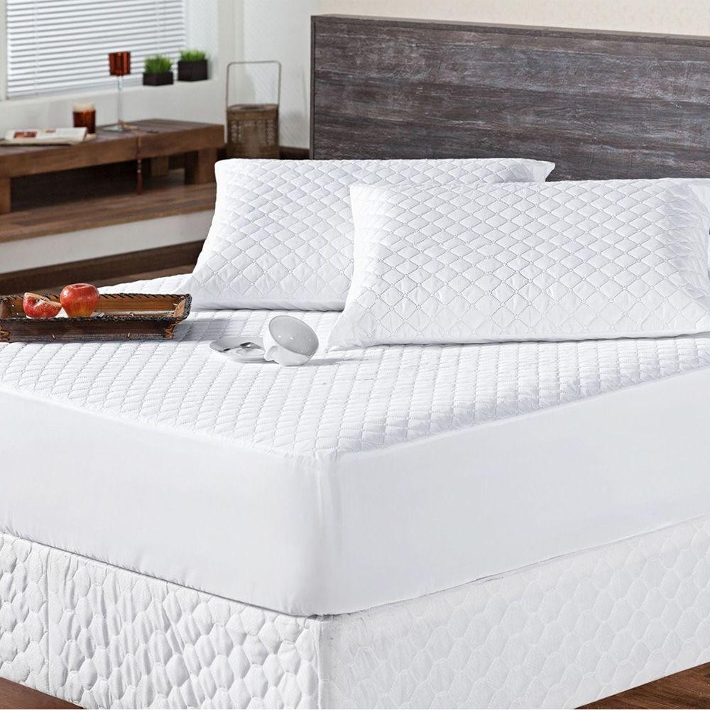 Protetor Colchão Max Impermeável King 3 Peças - Branco - Home & Living