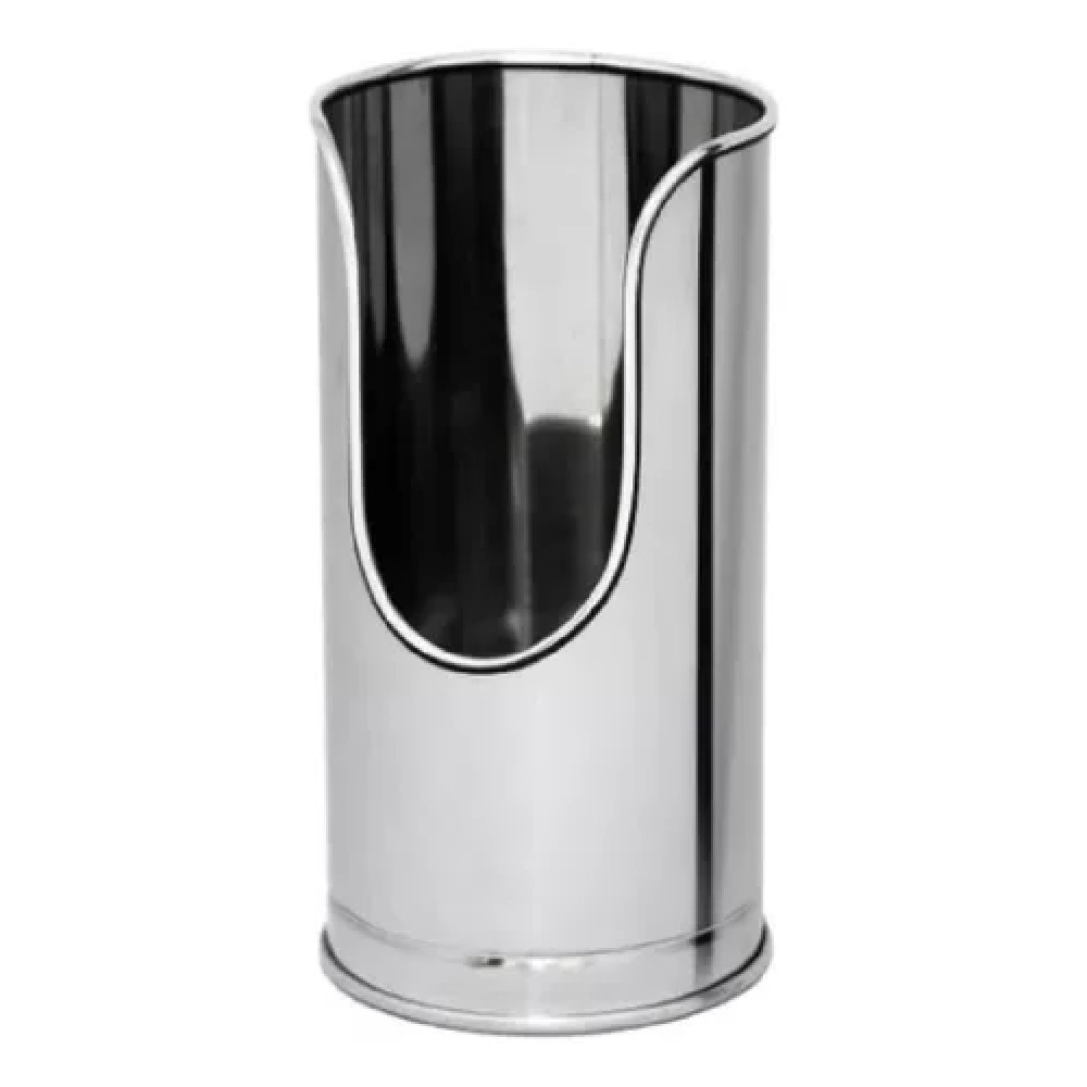 SUPORTE PORTA EXTINTOR BATOM 200X495MM ACO INOX 430 POLIDO BX203