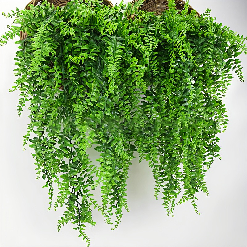 Sofisticado folha de Samambaia Artificial 80cm Pendurada Verde Artificial em Oferta na Shopee