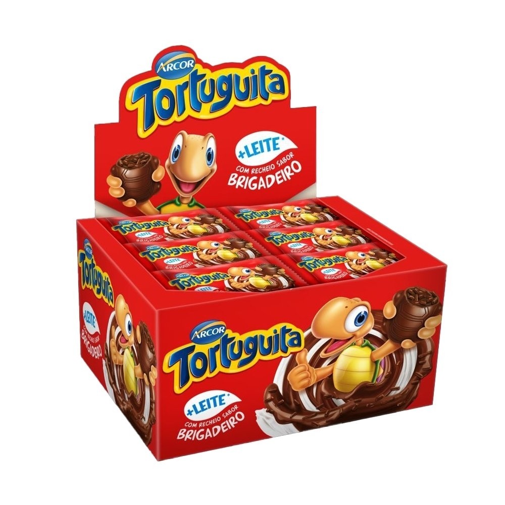 Chocolate Arcor Tortuguita Brigadeiro 15,5g - Embalagem com 24 Unidades - Food & Beverages
