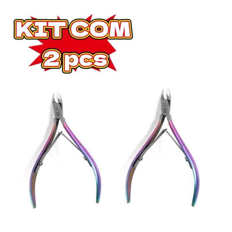 Kit com 2  Tesoura De Unhas Para Pele Dura Morta , Cortador De Cutículas De Aço Inoxidável Arco em Oferta na Shopee