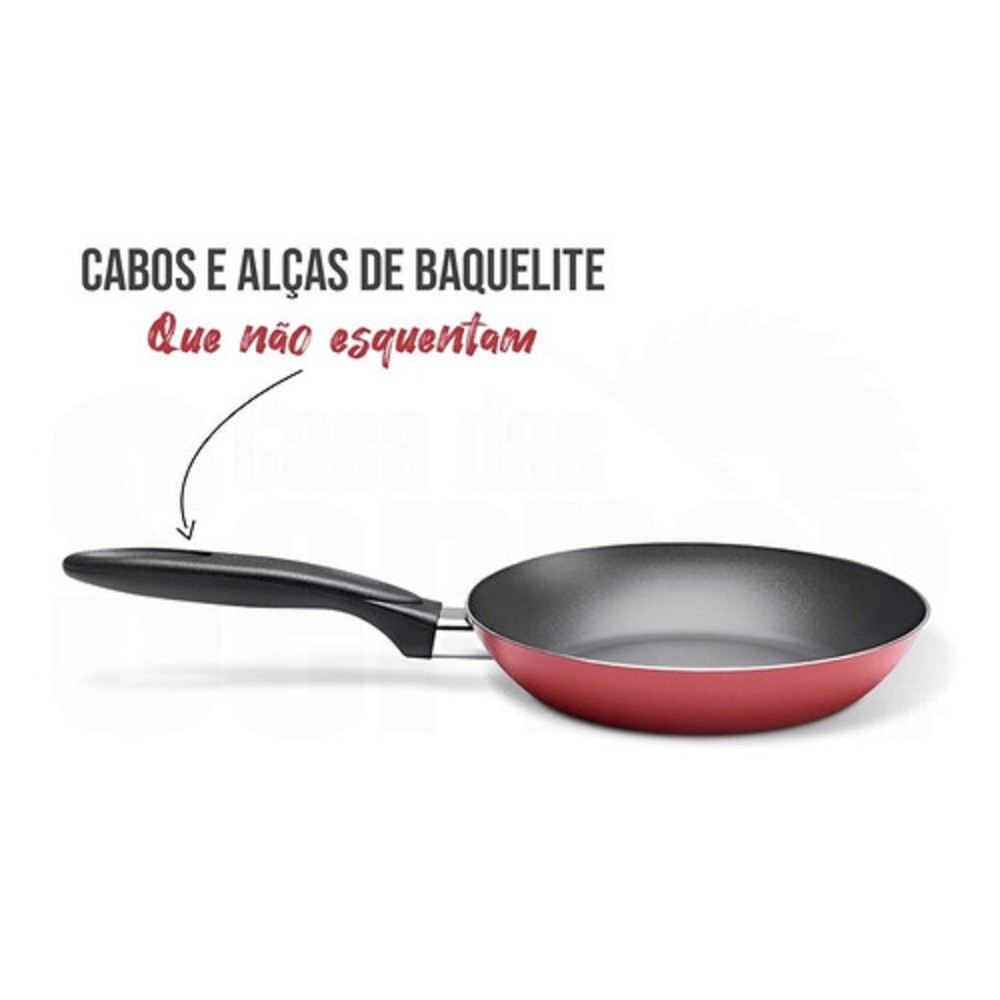 Detalhes do Jogo De Panelas 7 Peças Chilli Cereja Brinox