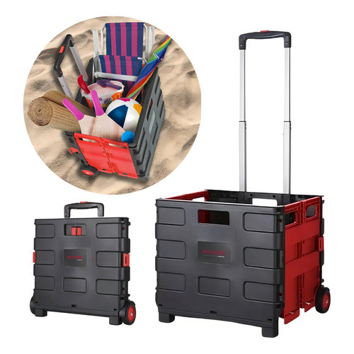 Carrinho Cesto De Compras Portátil Multiuso Dobrável Milano