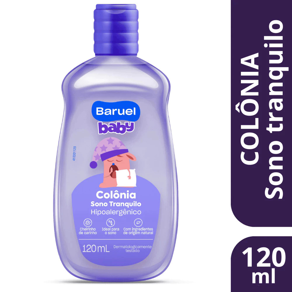 Colônia Infantil Baruel Baby Sono Tranquilo 120ml - Baruel Baby