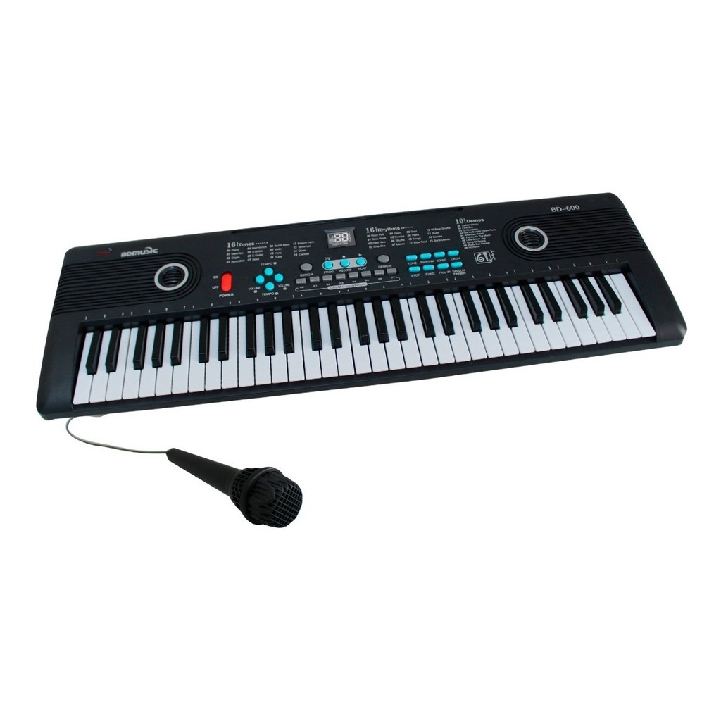 TECLADO INFANTIL 61 TECLAS USB E MICROFONE IMPORTWAY BW137