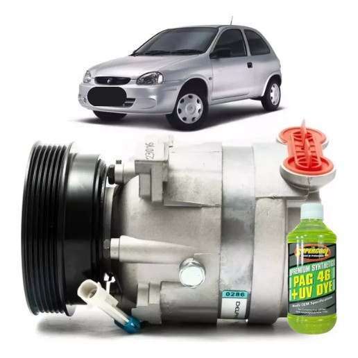 Compressor Ar Condicionado Gm Corsa 1.0 Gas 1994 A 1998+óleo