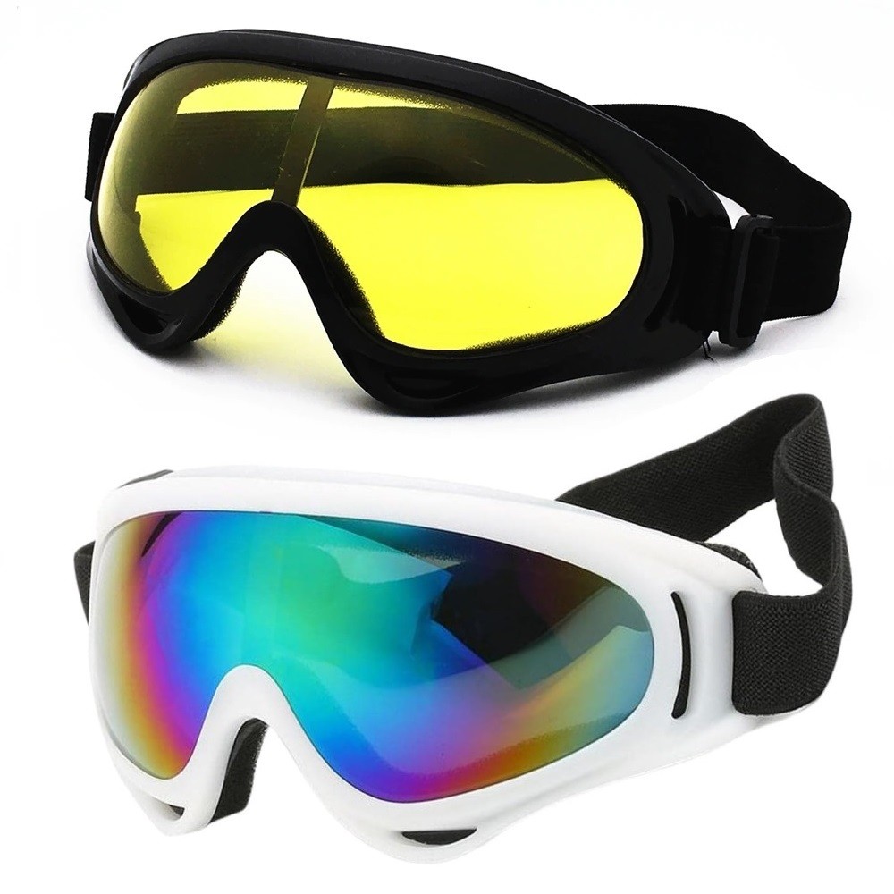 Kit 2 Óculos Neve Esqui Snowboard Kitesurf Motocross Uv400