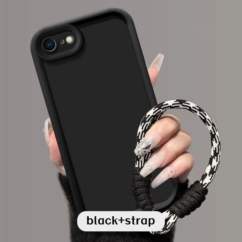 Camer Proteção Anti-Queda Para iPhone 16E 2025 16E SE4 Corrente De Mão TPU À Prova De Choque Capa Macia