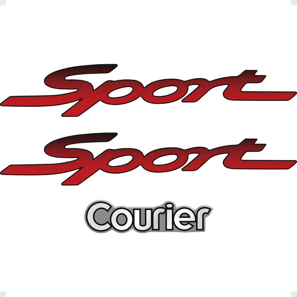 Kit Adesivos Sport Courier Emblema Lateral Traseiro Generico