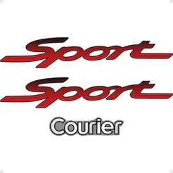 Kit Adesivos Sport Courier Emblema Lateral Traseiro Generico