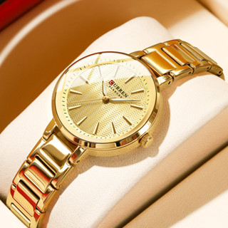 CURREN Relógios Femininos Moda Luxo Novo Lançamento Fino Relógio De Quartzo À Prova D'água 9109 em Oferta na Shopee