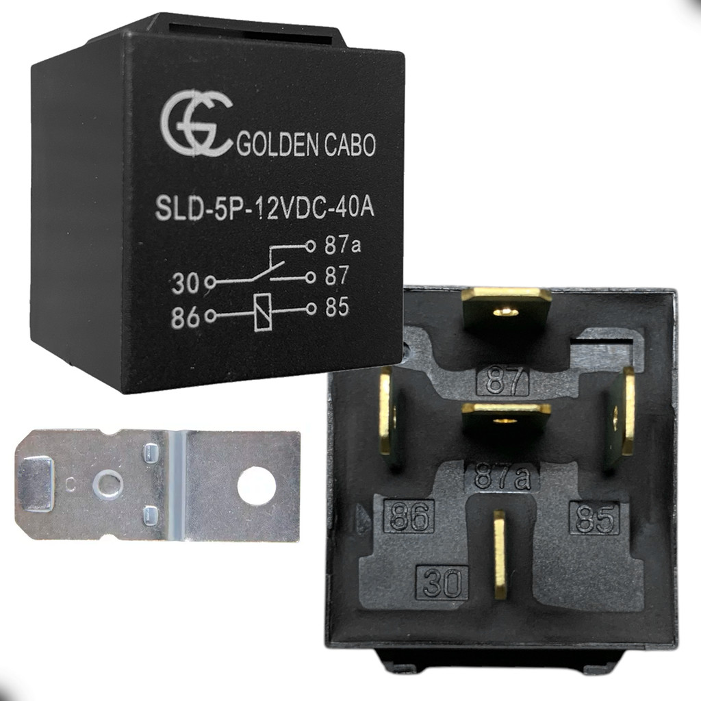 Rele Auxiliar Reversor 5 Pinos 12 Volts 40 Amperes / 12v 40A - 1 Unidade em Oferta na Shopee