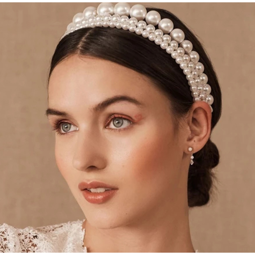 GGUAN KIT 10PCS Tiaras Delicada Feminina Pérola Luxo Arco Cabelo（10 modelos diferentes）