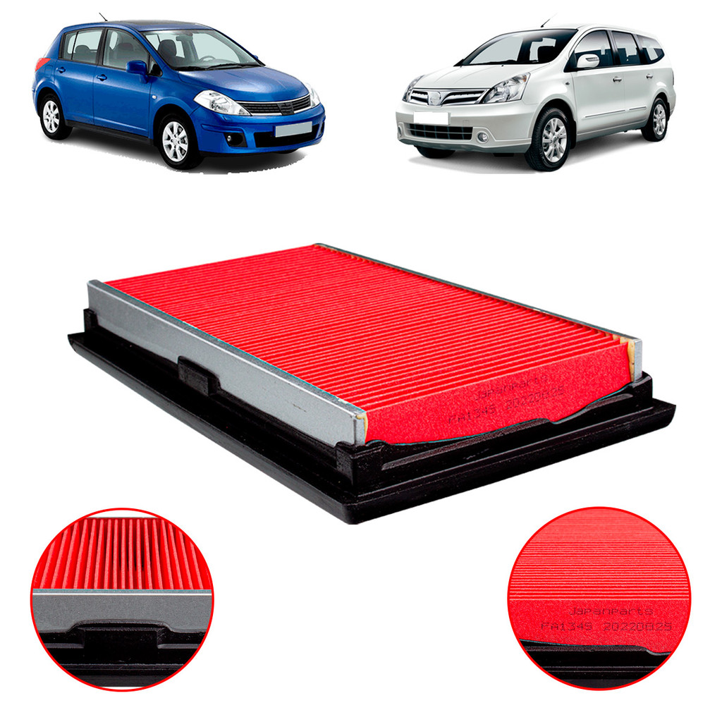 Filtro ar motor Nissan Tiida 1.8 2007 A 2013/ Grand Livina 1.8 2009 a 2014