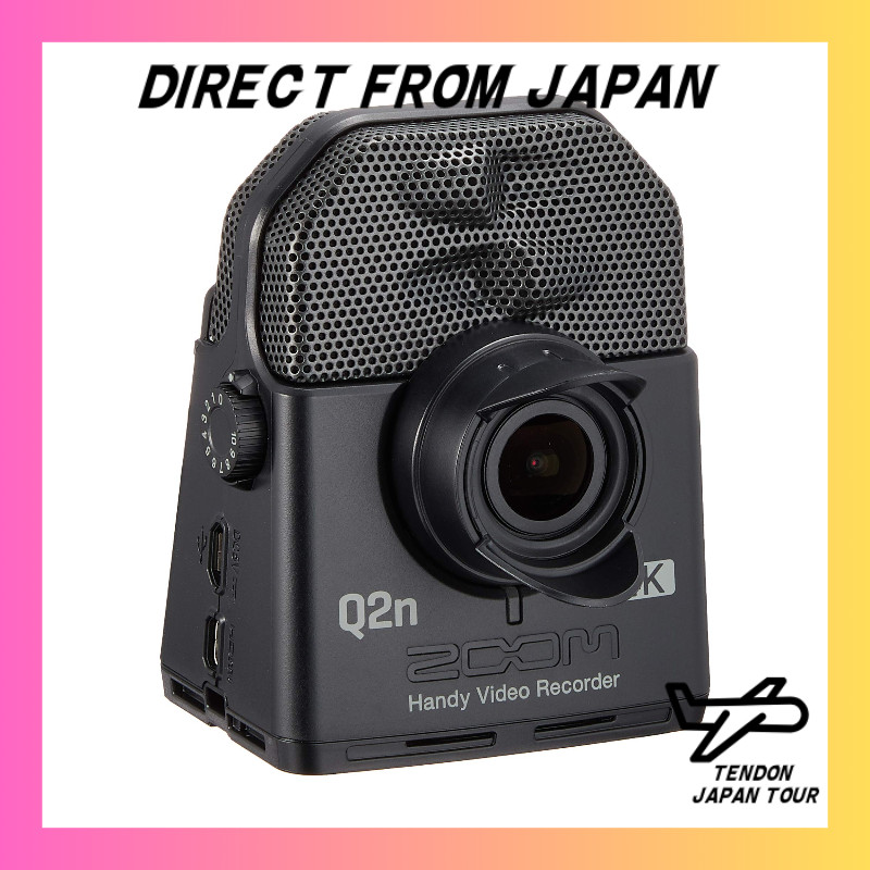 ZOOM Q2n-4K Gravador de Vídeo Portátil Preto Qualidade de Áudio Hi-Res Vídeo Full HD com imagem 4 vezes mais nítida
