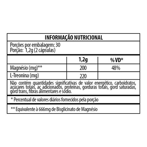Treonato de Magnésio 3 X 60 Cápsulas Flora Nativa