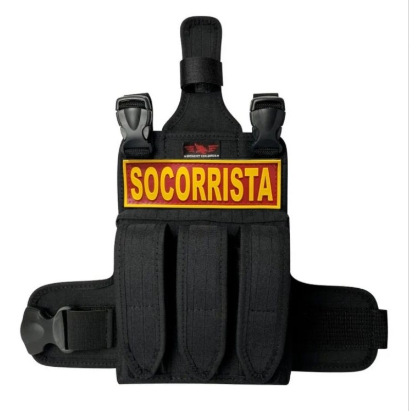 kit Socorrista Bornal Porta faca (Bainha) + Emborrachado (Patch) Desert Coldres