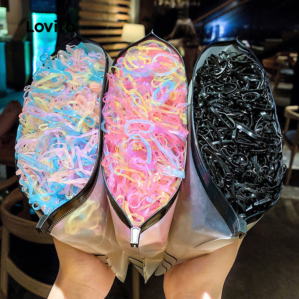 Lovito Laços De Cabelo Fofos E Lisos Para Bebês E Crianças LCS099039 em Oferta na Shopee